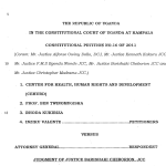 CEHURD and 2 others V The Attorney General - Constitutional Petition No 16 of 2011 - JUDGMENT
